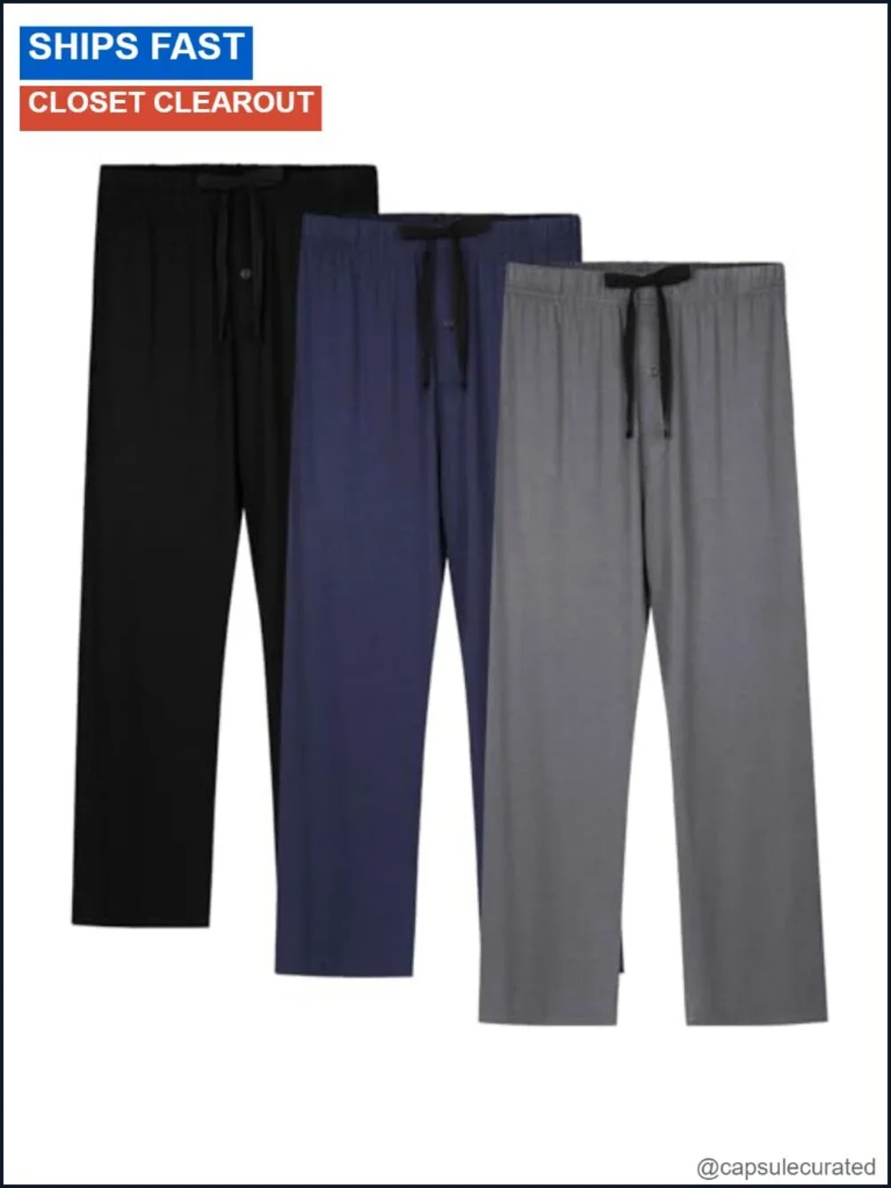 Men's Bamboo Pajama Pants with Pockets